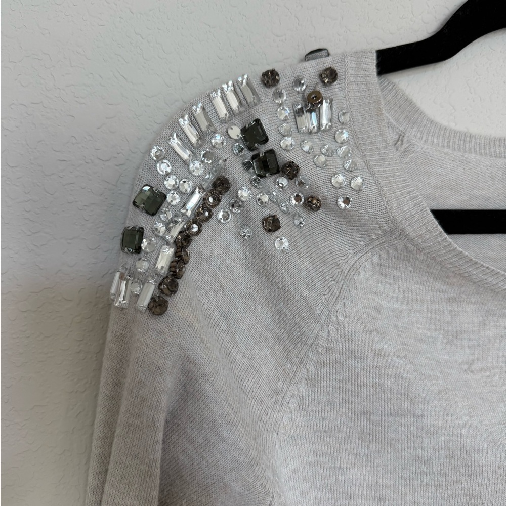 Merona Jeweled Shoulder Light Sweater - Picture 4 of 10